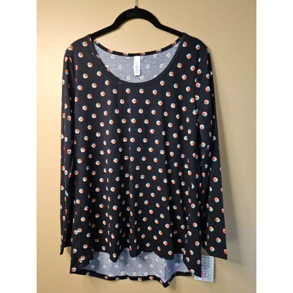 LuLaRoe Lynnae Long Sleeve Top Multicolor Women’s Size Medium New
